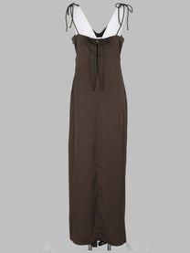 Rotate Women's Abito Midi Arricciato Green