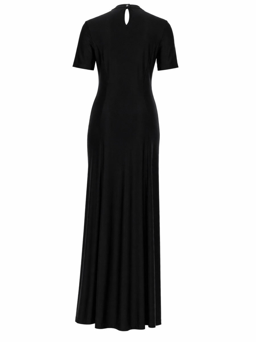 Rabanne Women's Abito Midi Asimmetrico Black