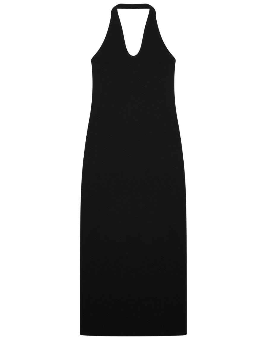 Toteme Women's Midi Dress with Neck Halter Black
