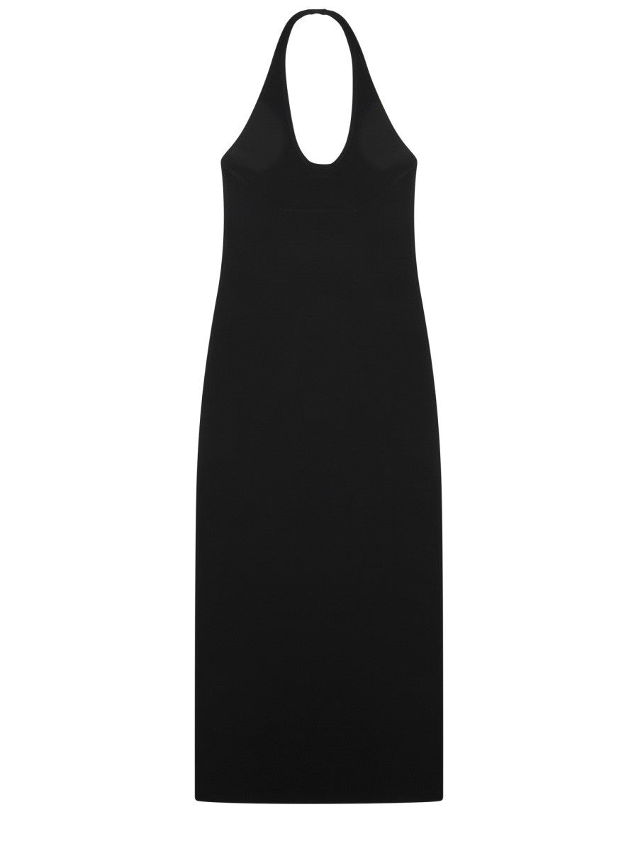 Toteme Women's Midi Dress with Neck Halter Black, view 3