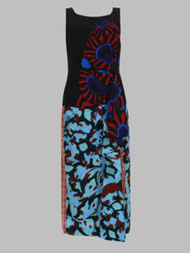 Dries Van Noten Women's Abito Midi Dropps Multicolor