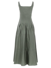 Max Mara Women's Abito Midi in Cotone Green