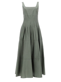 Max Mara Women's Abito Midi in Cotone Green