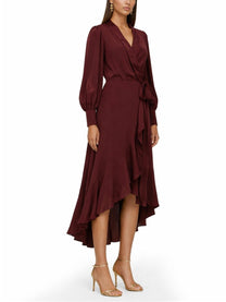 Zimmermann Women's Abito Midi in Seta Red
