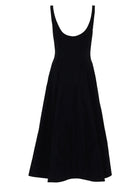 Staud Women's Midi Wells Dress Black, view 2