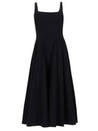 Staud Women's Midi Wells Dress Black
