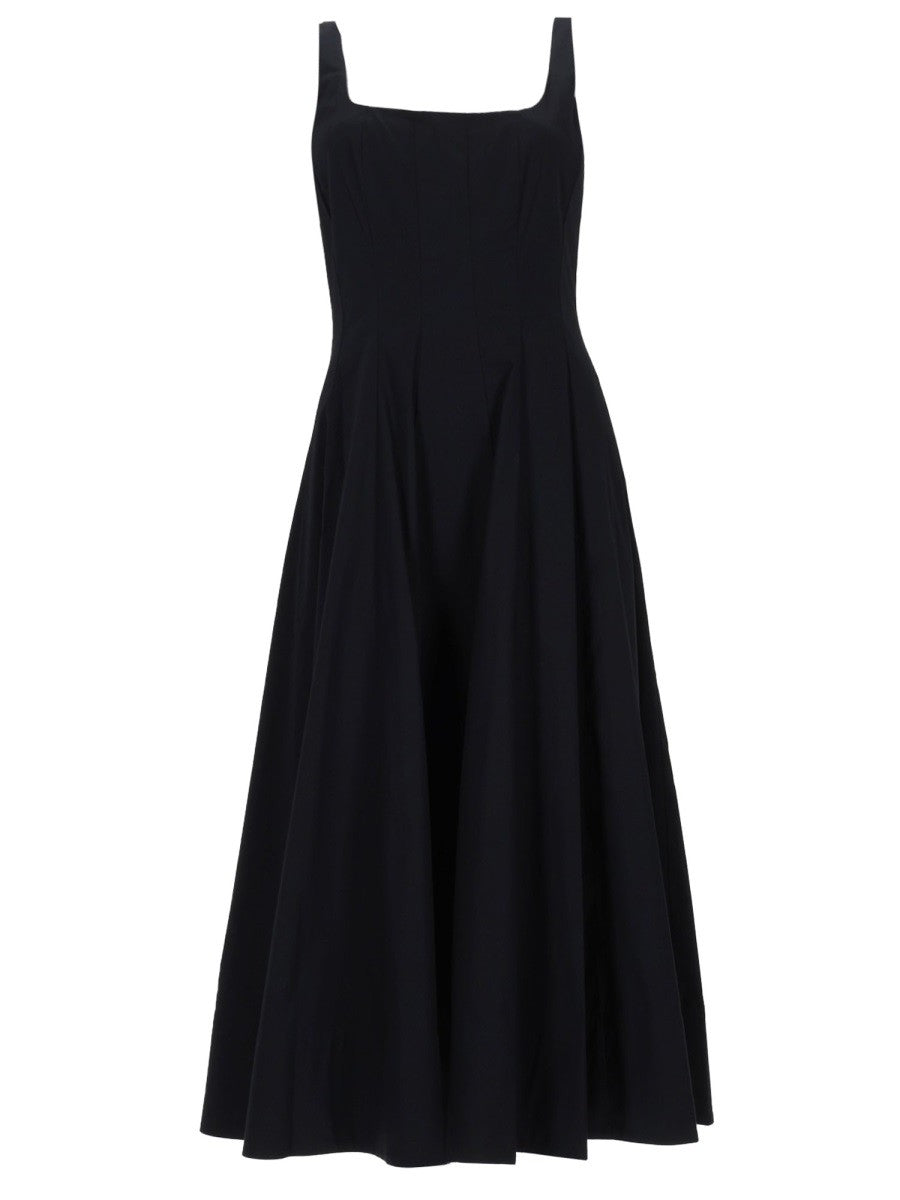 Staud Women's Midi Wells Dress Black