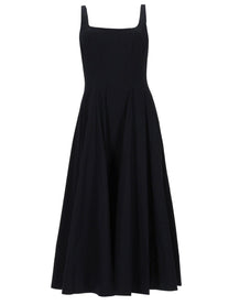 Staud Women's Midi Wells Dress Black