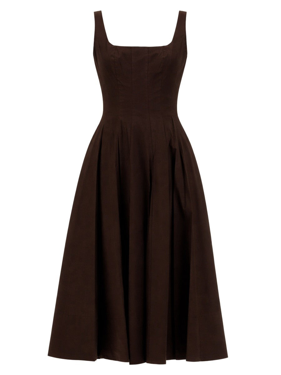 Staud Women's Abito Midi Wells Brown
