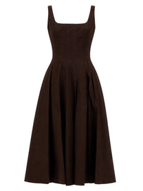 Staud Women's Abito Midi Wells Brown