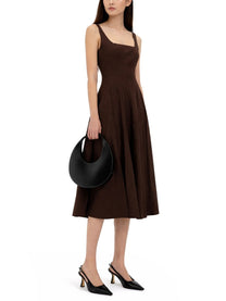 Staud Women's Abito Midi Wells Brown