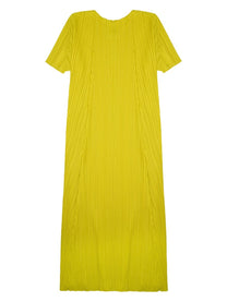 Pleats Please Issey Miyake Women's Abito Midi Green