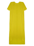 Pleats Please Issey Miyake Women's Midi Dress Green