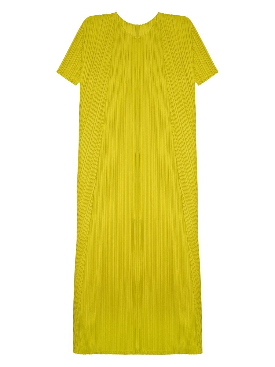 Pleats Please Issey Miyake Women's Abito Midi Green