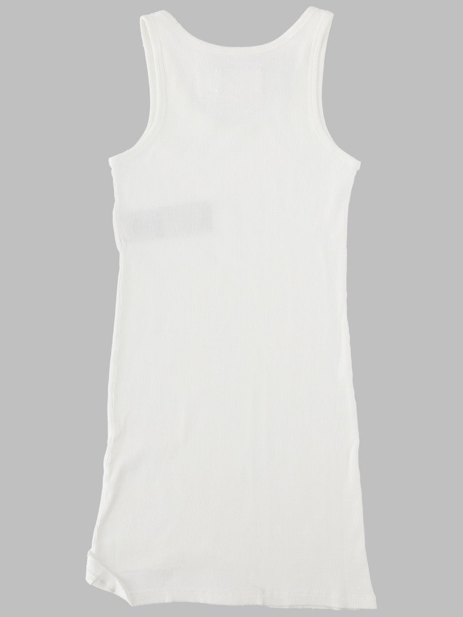 Maison Margiela Women's Abito Mini Costine Taped White