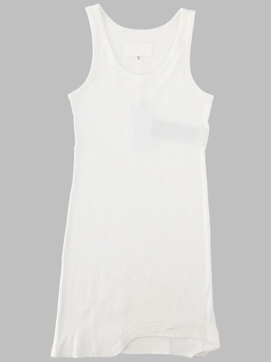 Maison Margiela Women's Abito Mini Costine Taped White