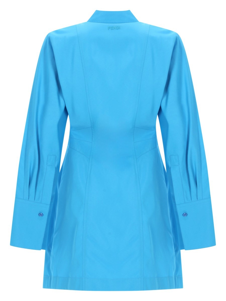 Fendi Women's Abito Mini in Viscosa Blue