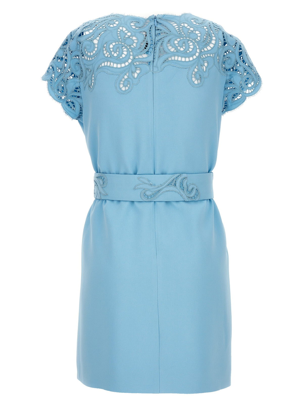 Ermanno Scervino Lace Dress Blue, view 2