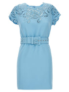 Ermanno Scervino Lace Dress Blue