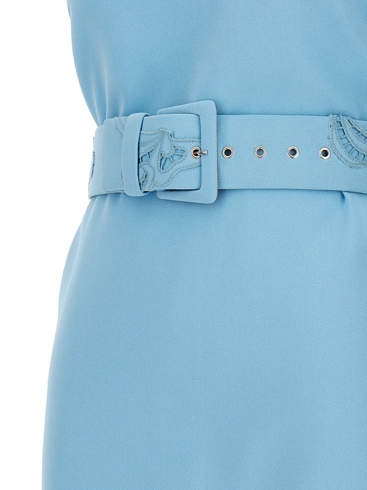 Ermanno Scervino Lace Dress Blue, view 4