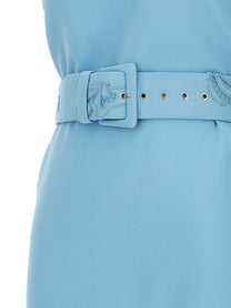 Ermanno Scervino Lace Dress Blue, view 4