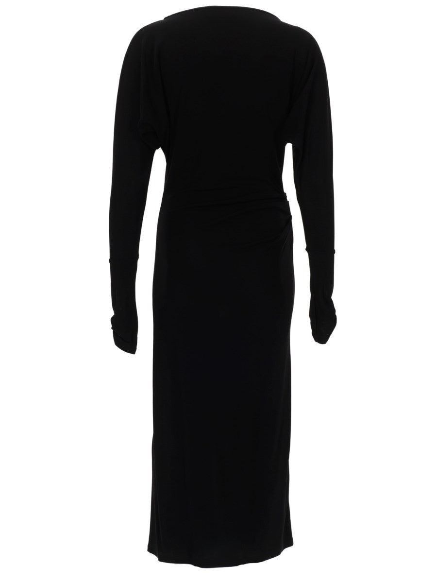 Max Mara Women's Abito Salvo Con Drappeggio Black