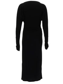 Max Mara Women's Abito Salvo Con Drappeggio Black