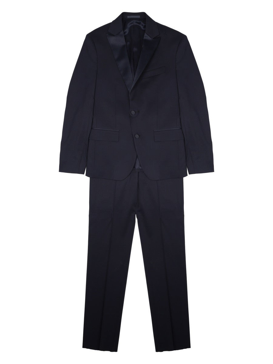Colamarino Men's Smoking Single-Breasted Suit Blue