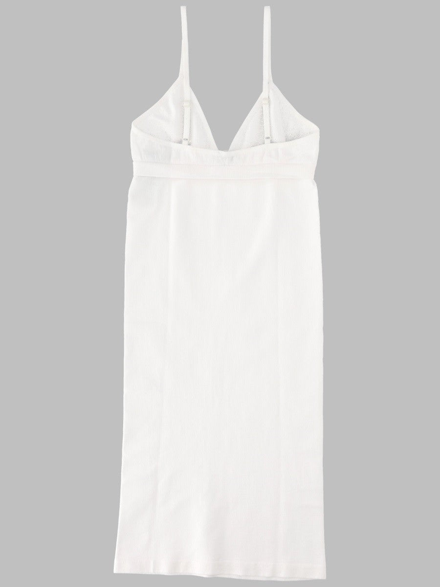 MM6 Maison Margiela Women's Abito Sottoveste Senza Cuciture White