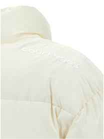 courrèges AC Cropped Down Jacket White