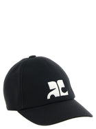 courrèges AC Cotton Cap Hat Black