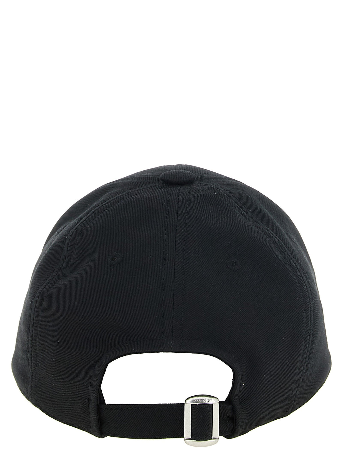 courrèges AC Cotton Cap Hat Black