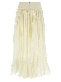 Zimmermann Acacia Ruffle Skirt White