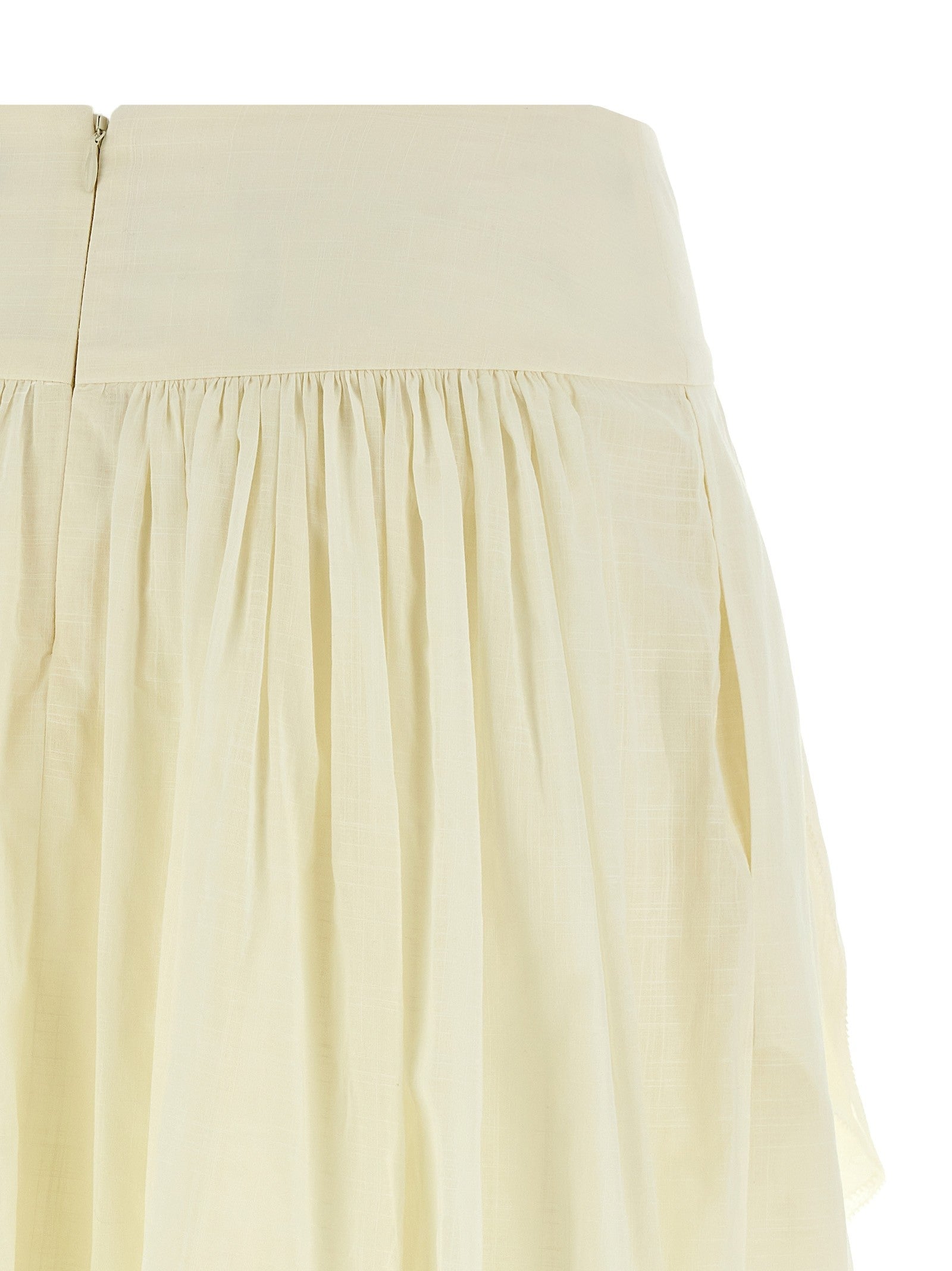 Zimmermann Acacia Ruffle Skirt White