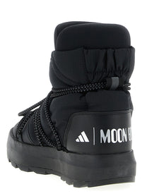 adidas Ace Adidas Moonboot Ankle Boots Black, view 3
