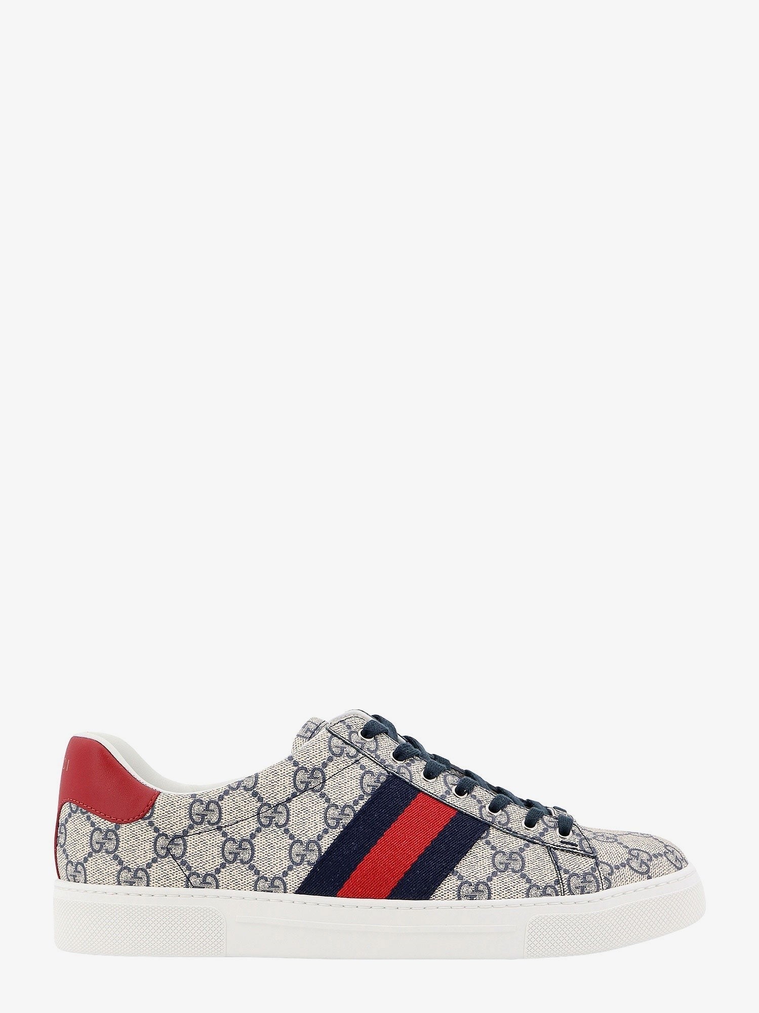 Gucci Men's Ace GG Supreme Fabric Sneakers Blue