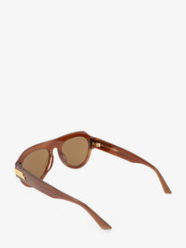 Bottega Veneta Women's Acetate Sunglasses Brown, view 3