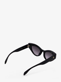 Alexander McQueen Women's Acetate Sunglasses Black, view 4