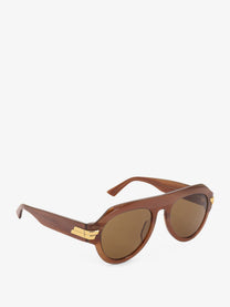 Bottega Veneta Women's Acetate Sunglasses Brown, view 2