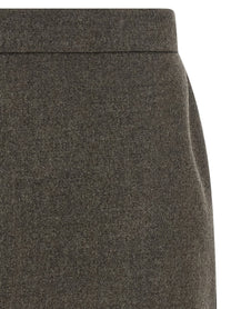 Max Mara Acinoso Skirt Brown