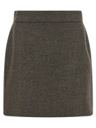 Max Mara Acinoso Skirt Brown