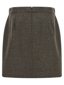Max Mara Acinoso Skirt Brown