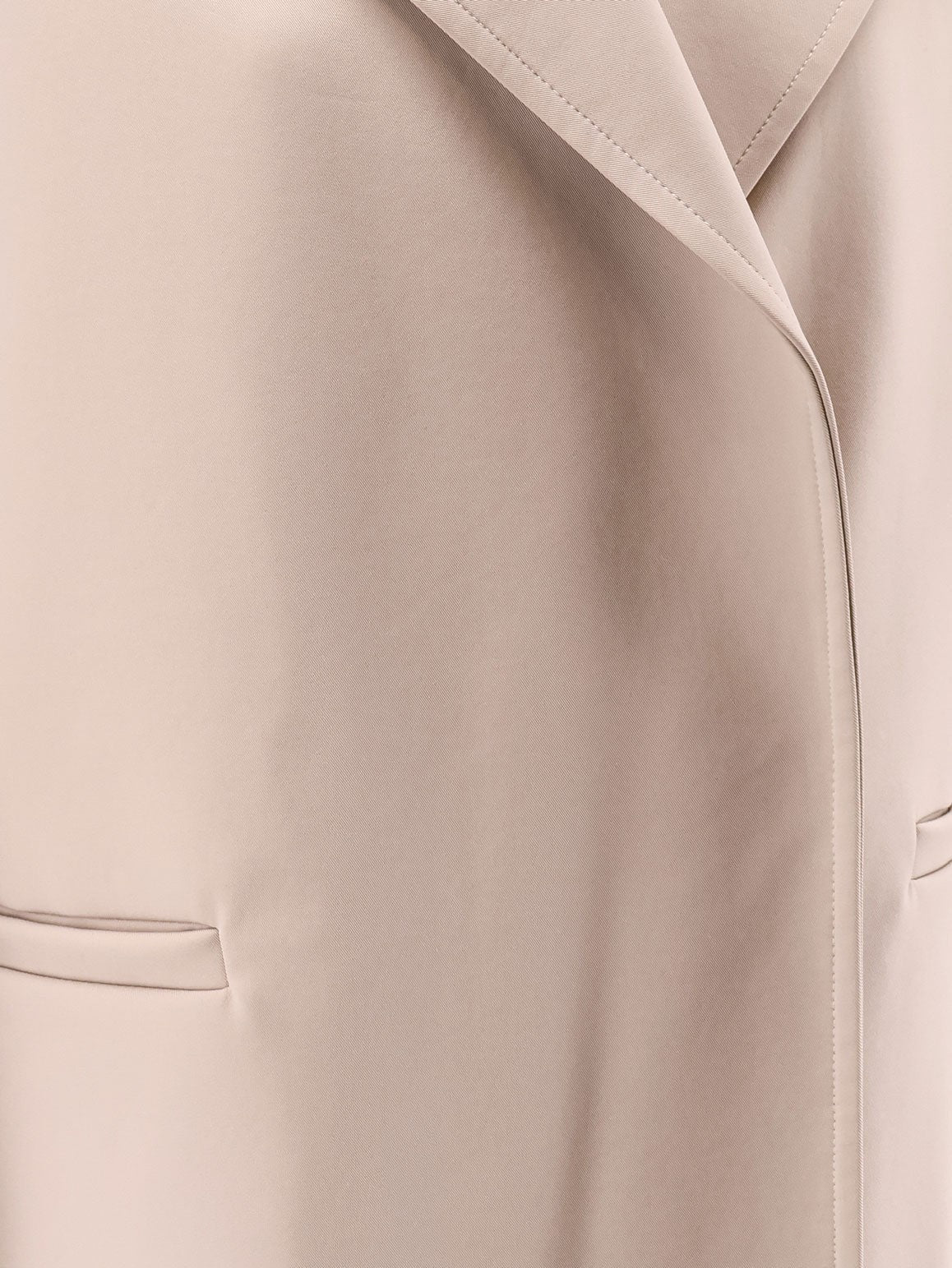 Hevò Women's Adelfia Double Breasted Nylon Trench Grey, view 3