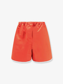 The Frankie Shop Women's Adia Satin Boxer Shorts Red