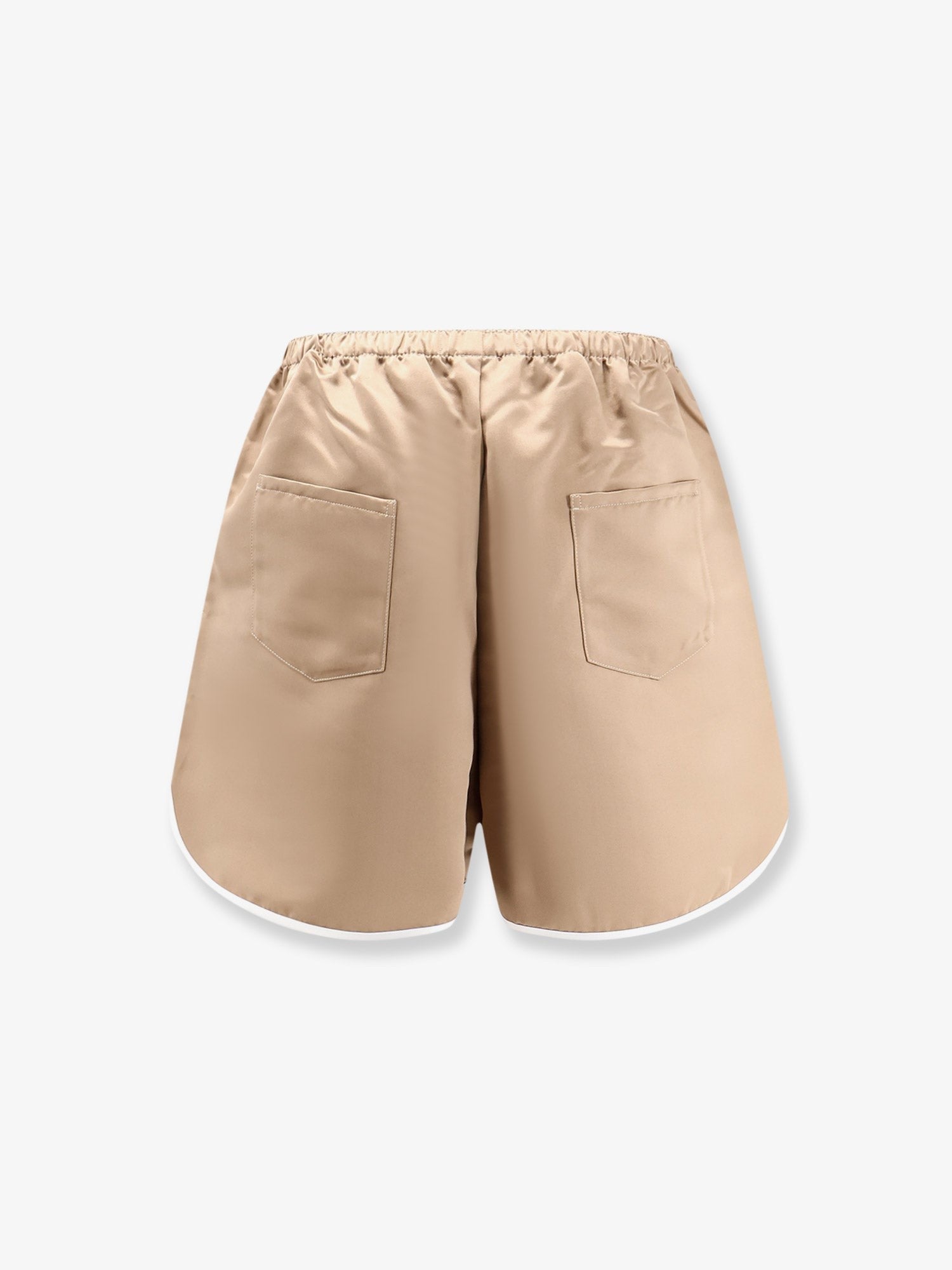 The Frankie Shop Women's Adia Satin Boxer Shorts Beige