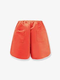 The Frankie Shop Women's Adia Satin Boxer Shorts Red