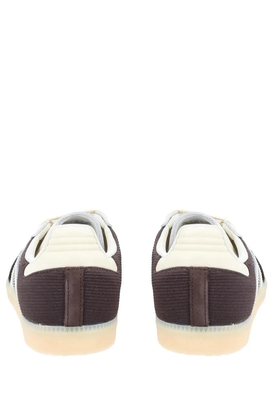 Adidas men’s samba og sneaker brown with a textured fabric upper and rubber sole brown and cream color