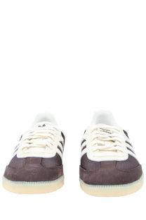 Adidas men’s samba og sneaker brown in brown suede and mesh with white laces black stripes and translucent gum sole