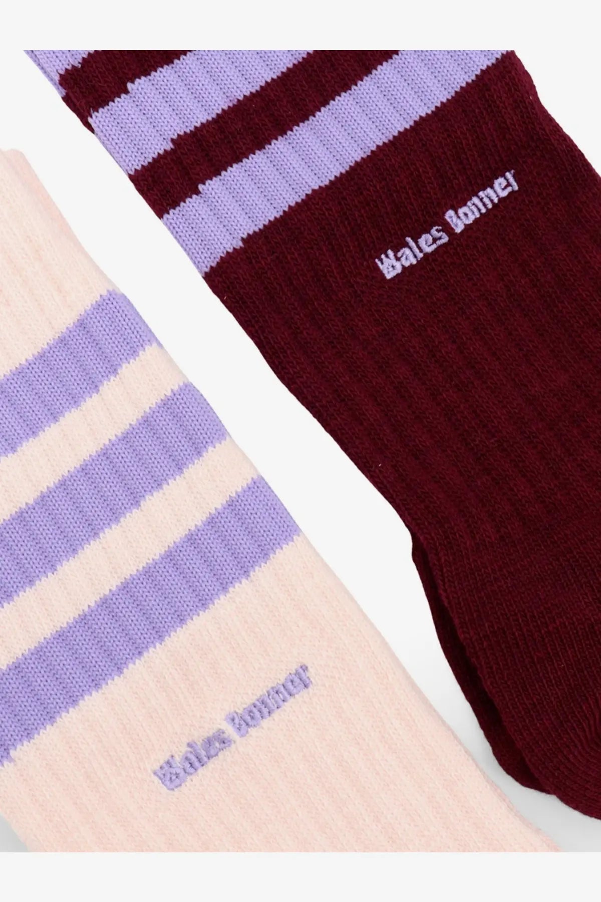 adidas Originals by Wales Bonner Men's Two Pack Cotton Blend Socks Brown, view 2