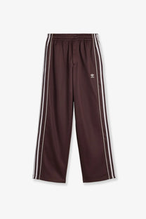 Adidas originals by wales bonner unisex brown track trousers with white three stripes and embroidered thigh logo made from recycled material